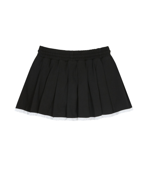LUVISTRUE(ラヴイズトゥルー)の「IM SHORT PLEATS SKIRT(BLACK)(スカート・レディース・その他・FREE)」の3枚目の写真