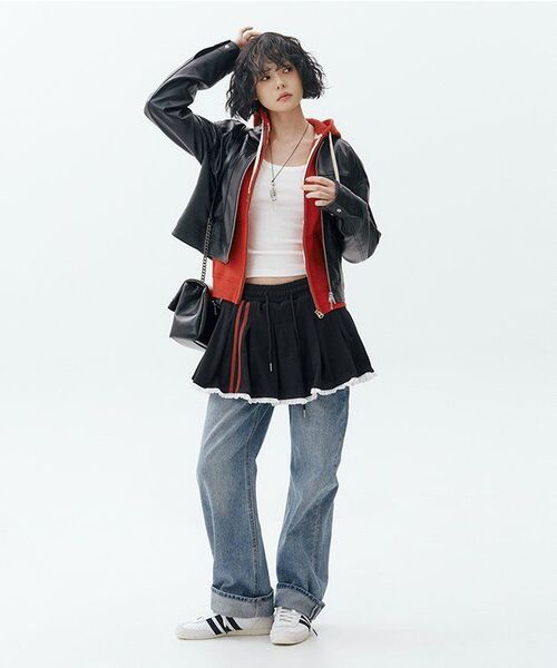 LUVISTRUE(ラヴイズトゥルー)の「IM SHORT PLEATS SKIRT(BLACK)(スカート・レディース・その他・FREE)」の17枚目の写真
