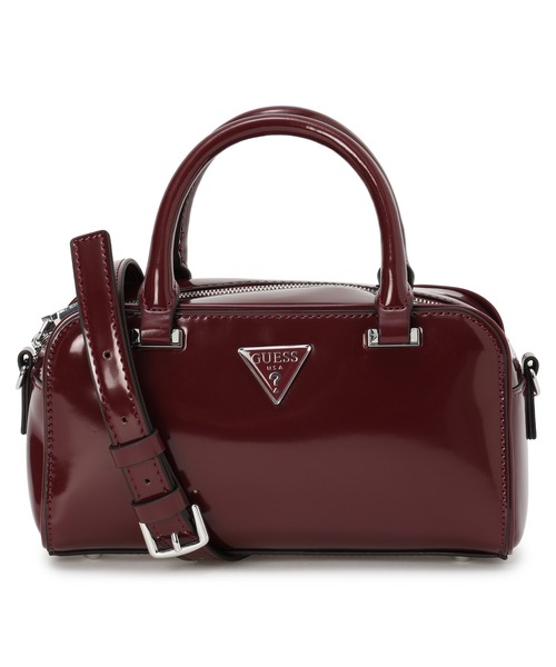 Guess（ゲス）の「ARNELA Mini Satchel ミニボストンバッグ  （ショルダーバッグ・レディース・ベージュ/ブラック/バーガンディー・ONE SIZE）」の3枚目の写真