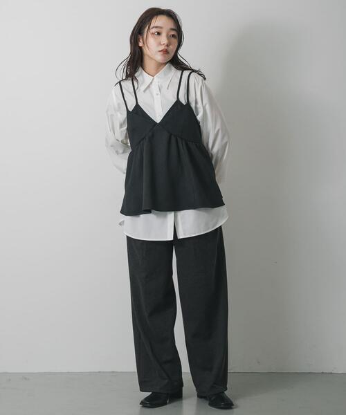 SENSE OF PLACE by URBAN RESEARCH（センスオブプレイスバイアーバンリサーチ）の「レイヤードデザインビスチェ（その他トップス・レディース・ブラウン/ブラック・ONE）」の7枚目の写真