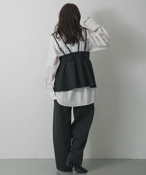 SENSE OF PLACE by URBAN RESEARCH（センスオブプレイスバイアーバンリサーチ）の「レイヤードデザインビスチェ（その他トップス・レディース・ブラウン/ブラック・ONE）」の8枚目の写真