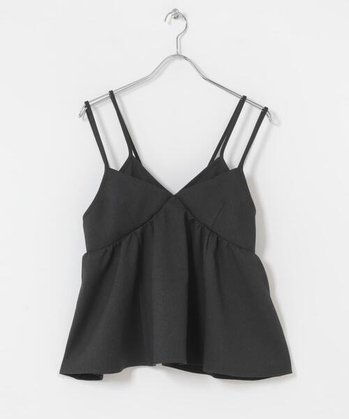 SENSE OF PLACE by URBAN RESEARCH（センスオブプレイスバイアーバンリサーチ）の「レイヤードデザインビスチェ（その他トップス・レディース・ブラウン/ブラック・ONE）」の9枚目の写真