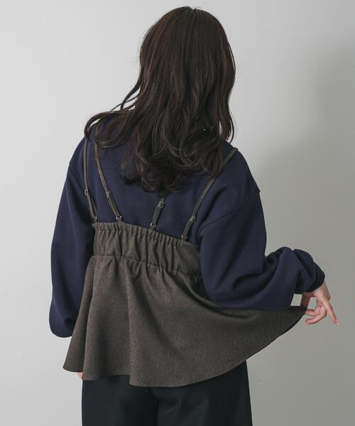 SENSE OF PLACE by URBAN RESEARCH（センスオブプレイスバイアーバンリサーチ）の「レイヤードデザインビスチェ（その他トップス・レディース・ブラウン/ブラック・ONE）」の19枚目の写真