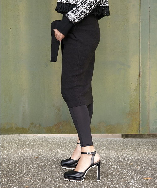 SLY(スライ)の「DOUBLE FACE WAIST TIE HG SK(スカート・レディース・ブラウン/ブラック/カーキ・2/1)」の9枚目の写真