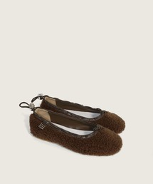 ボアファーフラワーストッパーポイントフラットシューズ/2025 AW NEW COLLECTION