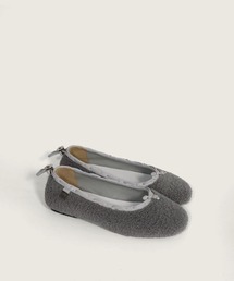 ボアファーフラワーストッパーポイントフラットシューズ/2025 AW NEW COLLECTION