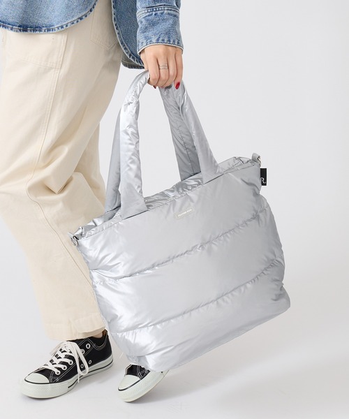 ROOTOTE(ルートート)の「【ROOTOTE】FE.ミディアム.モデレート モダーン-A 3682 3685 ※(トートバッグ・レディース・アイボリー/マルチ/ブラック/ベージュ/シルバー/ブラック系その他2・FREE)」の2枚目の写真