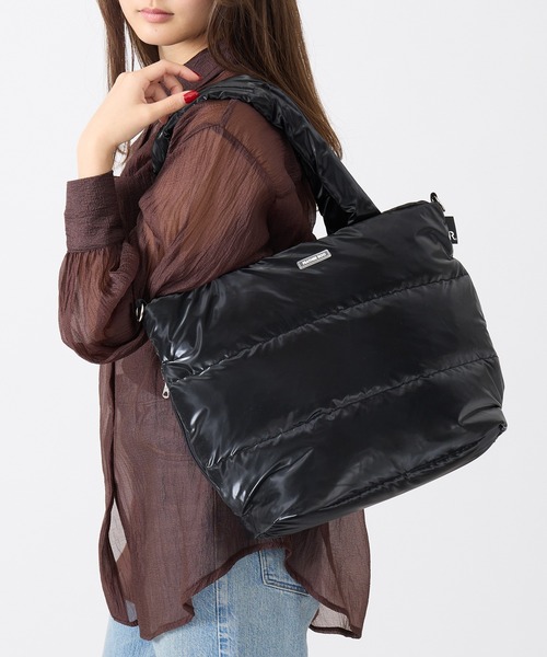 ROOTOTE(ルートート)の「【ROOTOTE】FE.ミディアム.モデレート モダーン-A 3682 3685 ※(トートバッグ・レディース・アイボリー/マルチ/ブラック/ベージュ/シルバー/ブラック系その他2・FREE)」の5枚目の写真