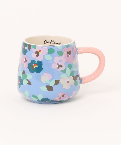 Cath Kidston(キャスキッドソン)の「Billie マグカップ ツイステッドハンドル Painted Pansies(グラス/マグカップ/タンブラー・レディース・ブルー・FREE)」の3枚目の写真