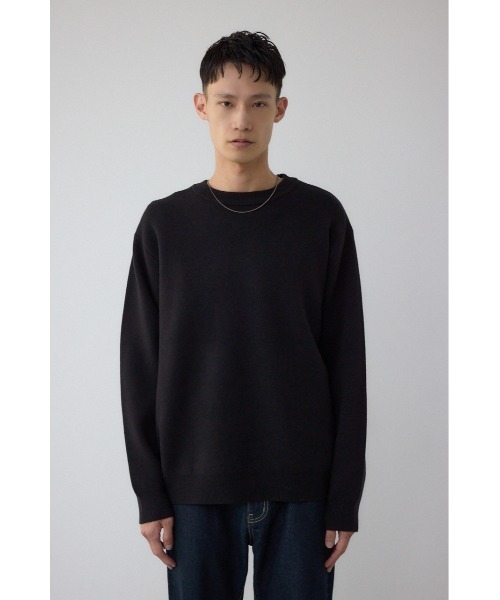 AZUL by moussy(アズールバイマウジー)の「裏ボア配色ニットトップス(ニット/セーター・メンズ・ブラック/ダークブラウン/ダークグレー・MEDIUM/LARGE)」の8枚目の写真