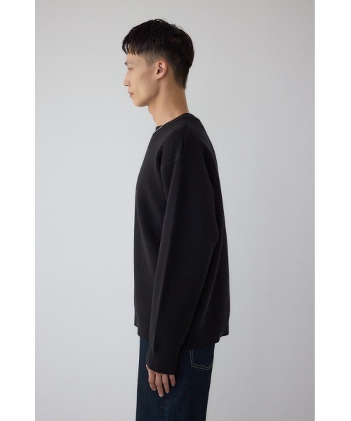 AZUL by moussy(アズールバイマウジー)の「裏ボア配色ニットトップス(ニット/セーター・メンズ・ブラック/ダークブラウン/ダークグレー・MEDIUM/LARGE)」の9枚目の写真