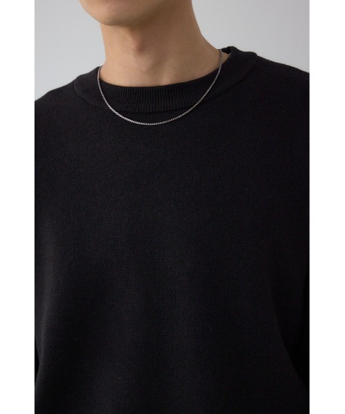 AZUL by moussy(アズールバイマウジー)の「裏ボア配色ニットトップス(ニット/セーター・メンズ・ブラック/ダークブラウン/ダークグレー・MEDIUM/LARGE)」の11枚目の写真