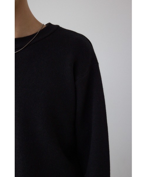 AZUL by moussy(アズールバイマウジー)の「裏ボア配色ニットトップス(ニット/セーター・メンズ・ブラック/ダークブラウン/ダークグレー・MEDIUM/LARGE)」の12枚目の写真