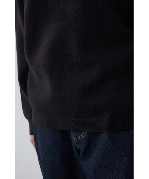 AZUL by moussy(アズールバイマウジー)の「裏ボア配色ニットトップス(ニット/セーター・メンズ・ブラック/ダークブラウン/ダークグレー・MEDIUM/LARGE)」の13枚目の写真