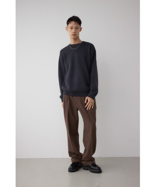 AZUL by moussy(アズールバイマウジー)の「裏ボア配色ニットトップス(ニット/セーター・メンズ・ブラック/ダークブラウン/ダークグレー・MEDIUM/LARGE)」の18枚目の写真