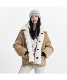 C FUR REVERSIBLE MUSTANG_BEIGE