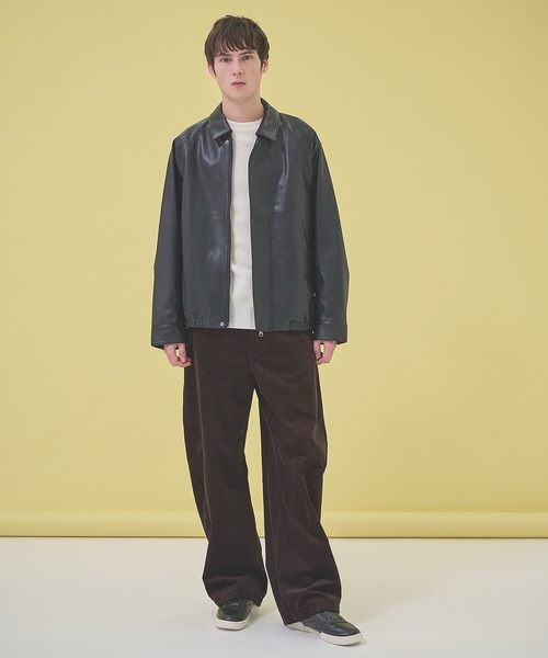 STUDIOUS（ステュディオス）の「【STUDIOUS】CORDUROY WIDE PANTS/コーデュロイワイドパンツ（その他パンツ・メンズ・オフホワイト/ブラック/ダークブラウン・1/2/3）」の10枚目の写真