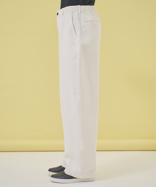 STUDIOUS（ステュディオス）の「【STUDIOUS】CORDUROY WIDE PANTS/コーデュロイワイドパンツ（その他パンツ・メンズ・オフホワイト/ブラック/ダークブラウン・1/2/3）」の12枚目の写真