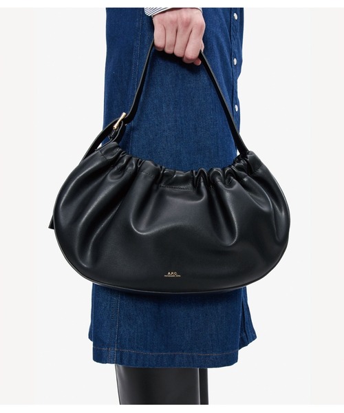 A.P.C.（アーペーセー）の「SAC NINON HOOP（トートバッグ・レディース・ブラック/ベージュ系その他/カーキ・ONESIZE）」の4枚目の写真