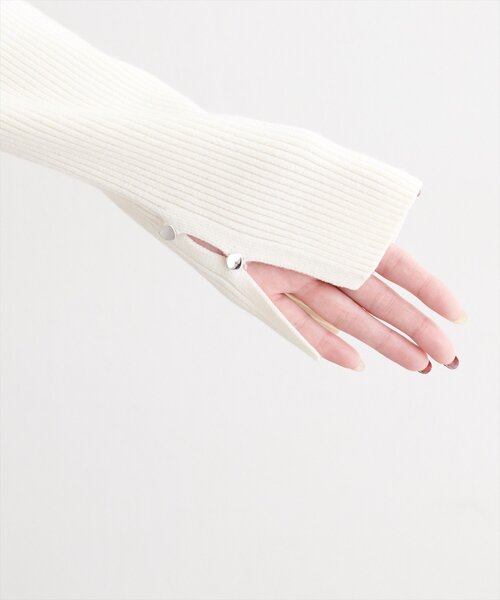natural couture(ナチュラルクチュール)の「リボン付きマルチWAYニット(ニット/セーター・レディース・ミント/アイボリー/グレイッシュベージュ/ブラック・FREE)」の15枚目の写真