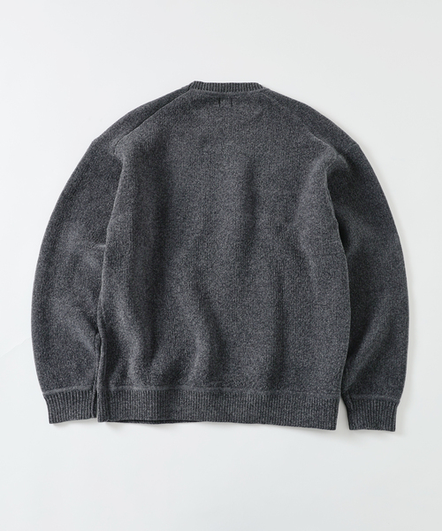 追加》シェニール ヤーン クルーネック ニット（ニット/セーター