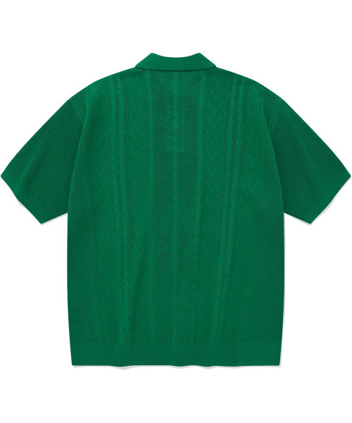 COVERNAT(カバーナット)の「クールケーブルカラー ハーフニット グリーン(ポロシャツ・レディース・その他・SMALL/LARGE/MEDIUM/X-LARGE)」の12枚目の写真
