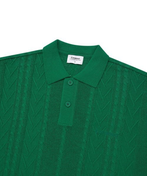 COVERNAT(カバーナット)の「クールケーブルカラー ハーフニット グリーン(ポロシャツ・レディース・その他・SMALL/LARGE/MEDIUM/X-LARGE)」の13枚目の写真