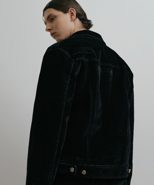 DUSTYWHITE(ダスティーホワイト)の「VELVET WASHED PADDED TRUCKER DENIM JACKET (3oz)(デニムジャケット・メンズ・その他・X-LARGE/LARGE/MEDIUM)」の4枚目の写真
