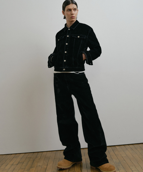 DUSTYWHITE(ダスティーホワイト)の「VELVET WASHED PADDED TRUCKER DENIM JACKET (3oz)(デニムジャケット・メンズ・その他・X-LARGE/LARGE/MEDIUM)」の5枚目の写真