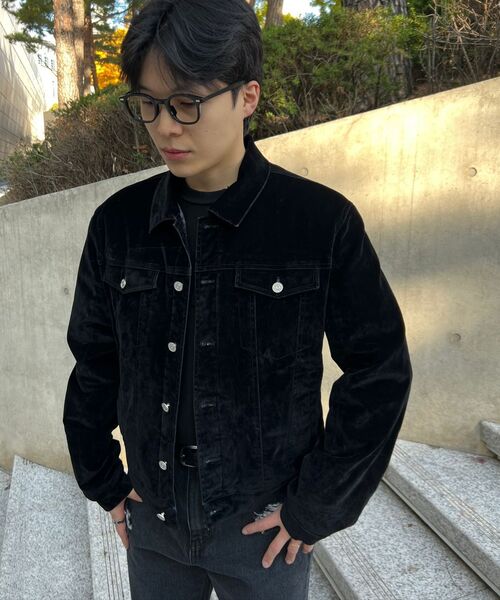 DUSTYWHITE(ダスティーホワイト)の「VELVET WASHED PADDED TRUCKER DENIM JACKET (3oz)(デニムジャケット・メンズ・その他・X-LARGE/LARGE/MEDIUM)」の13枚目の写真