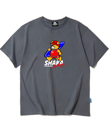 シャカベア グラフィックTシャツ - グレー