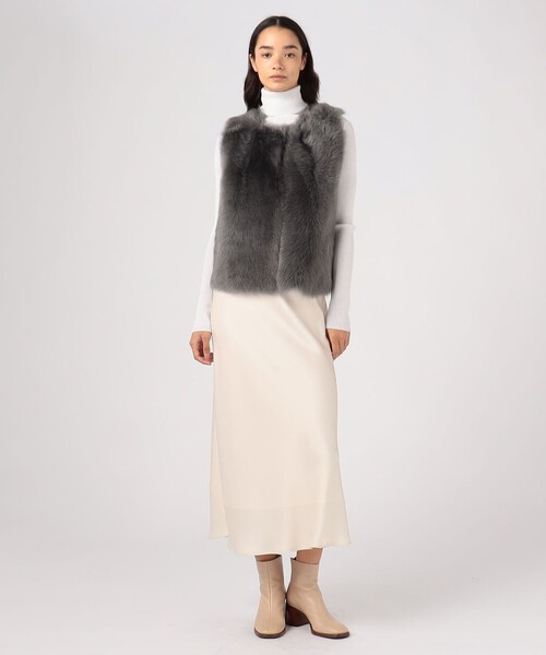 KARL DONOGHUE ムートンジレ ベスト KARL DONOGHUE ショートムートンジレ（ベスト）｜Karl Donoghue