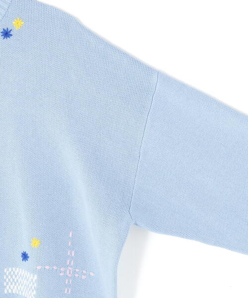 DANKE SCHON（ダンケシェーン）の「【WEB&DEPOT限定】DankeSchon/ダンケシェーン/HAND STITCH KNIT CREWNECK（ニット/セーター・メンズ・その他18/ブラック/ベージュ・M/L）」の10枚目の写真