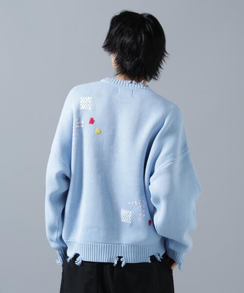 DANKE SCHON(ダンケシェーン)の「【WEB&DEPOT限定】DankeSchon/ダンケシェーン/HAND STITCH KNIT CREWNECK(ニット/セーター・メンズ・その他18/ブラック/ベージュ・M/L)」の22枚目の写真