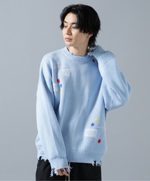 BED J.W. FORD / ベッドフォード】Peace Symbol Knit / ピースシンボル