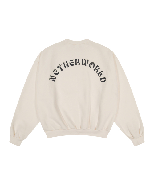 NETHERWORLD(ネザーワールド)の「WAVY LOGO SWEATSHIRT SOFT WHITE(スウェット・レディース・その他・LARGE/MEDIUM/SMALL)」の2枚目の写真