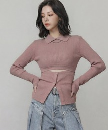 DURAS（デュラス）の「ビスチェ+クロップドニットマルチトップ（ニット/セーター）」