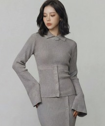 DURAS（デュラス）の「ビスチェ+クロップドニットマルチトップ（ニット/セーター）」