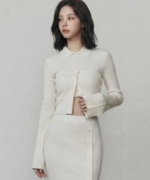 DURAS（デュラス）の「ビスチェ+クロップドニットマルチトップ（ニット/セーター）」