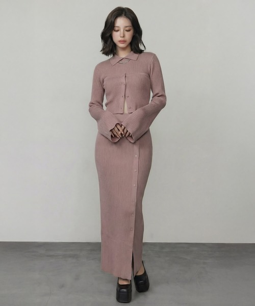 DURAS(デュラス)の「ビスチェ+クロップドニットマルチトップ(ニット/セーター・レディース・ベージュ/ホワイト/ブラック/グレー・FREE)」の21枚目の写真