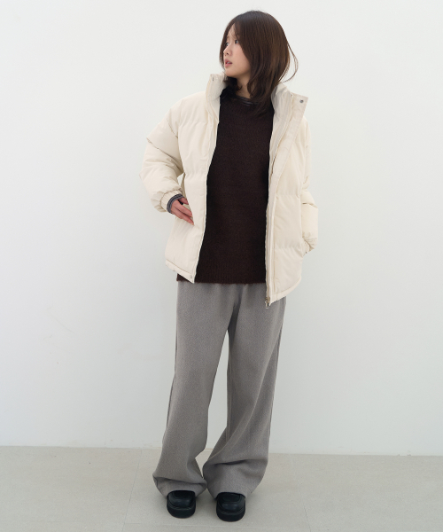 JULIAPEPE（ジュリアペペ）の「Daily Wool Banding Pants (Grey)（その他パンツ・レディース・その他・FREE）」の2枚目の写真