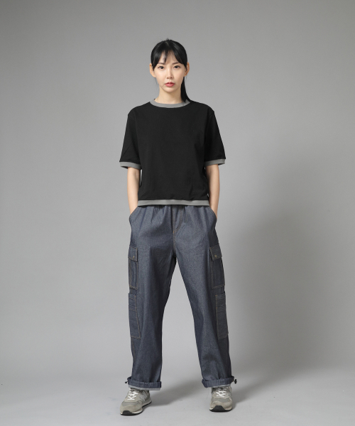 SAINTCREW(セントクルー)の「ダブルカーゴストリングジョガーパンツ DCJ-338 デニムライトインディゴ(デニムパンツ・メンズ・その他・LARGE/X-LARGE/MEDIUM)」の10枚目の写真