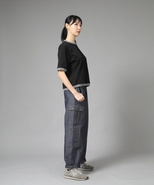 SAINTCREW(セントクルー)の「ダブルカーゴストリングジョガーパンツ DCJ-338 デニムライトインディゴ(デニムパンツ・メンズ・その他・LARGE/X-LARGE/MEDIUM)」の8枚目の写真