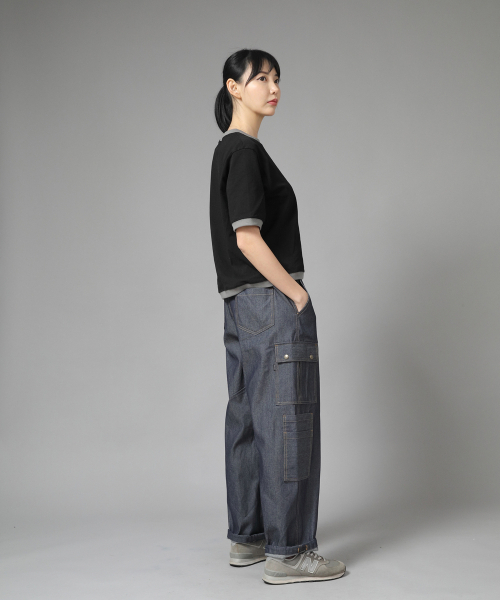 SAINTCREW(セントクルー)の「ダブルカーゴストリングジョガーパンツ DCJ-338 デニムライトインディゴ(デニムパンツ・メンズ・その他・LARGE/X-LARGE/MEDIUM)」の7枚目の写真