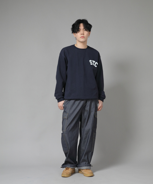 SAINTCREW(セントクルー)の「ダブルカーゴストリングジョガーパンツ DCJ-338 デニムライトインディゴ(デニムパンツ・メンズ・その他・LARGE/X-LARGE/MEDIUM)」の4枚目の写真