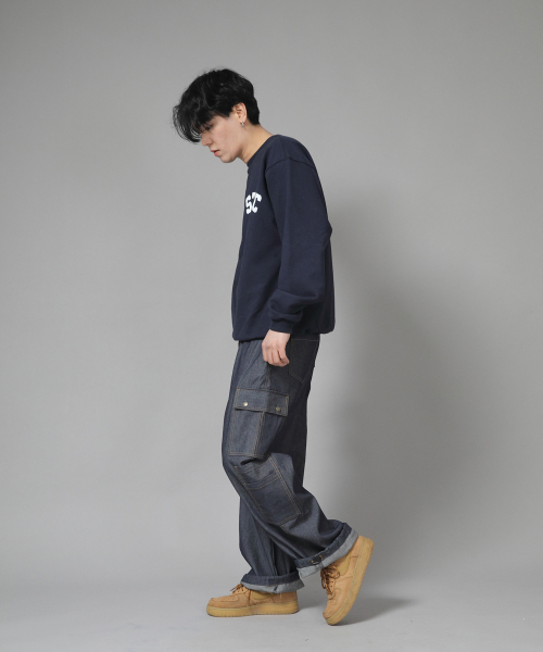 SAINTCREW(セントクルー)の「ダブルカーゴストリングジョガーパンツ DCJ-338 デニムライトインディゴ(デニムパンツ・メンズ・その他・LARGE/X-LARGE/MEDIUM)」の2枚目の写真