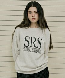 SRS LOGO SWEATSHIRTS (MELANGE IVORY)