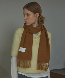 WHITE PROJECT（ホワイトプロジェクト）の「[Gift Box] 100% Lambswool Muffler, Pawn Brown, Unisex（マフラー）」