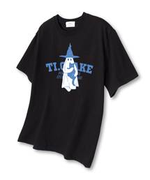 ゴーストキャット 半袖Tシャツ ブラック