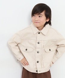 OMNES（オムネス）の「ビッグシルエット デニムジャケット KIDS（デニムジャケット）」